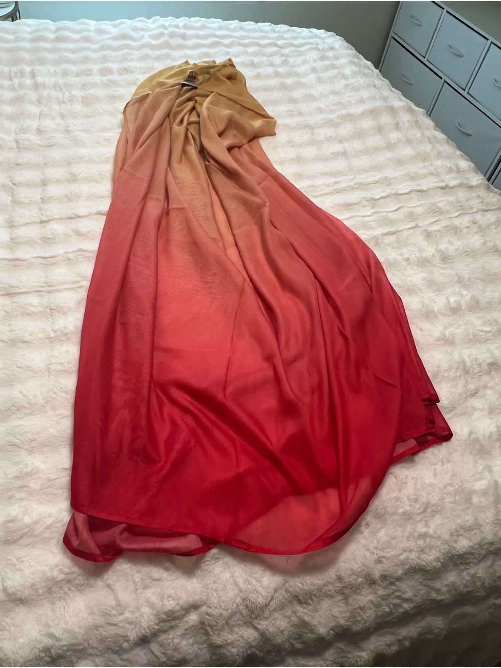 Torrid Lightweight Ombre Red to Tan swim cover up -Sargon- Women Accessories